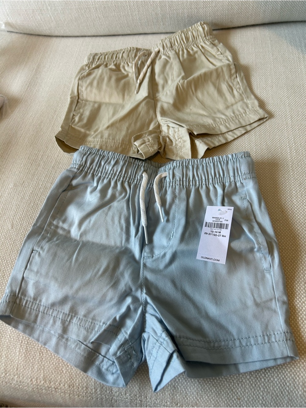 OLD NAVY Baby Twill Shorts, Set/2, 12-18 months, NWT
